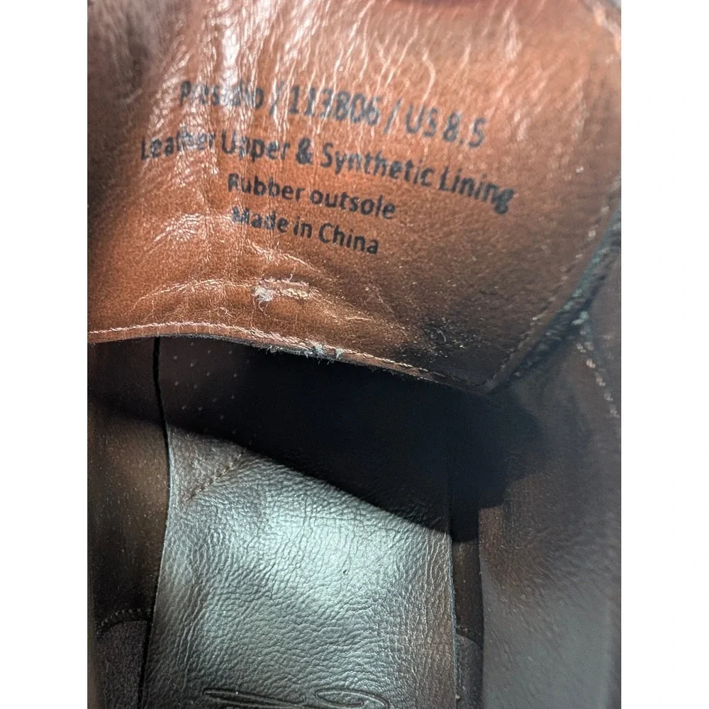 Warfield & Grand Presidio Brown Leather Cap Toe Dress Boots Mens Size 8.5 113806